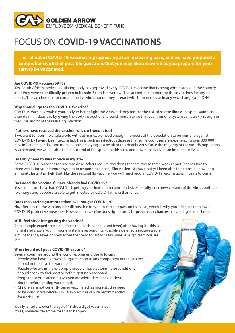 Q & A - COVID-19 Vaccinations